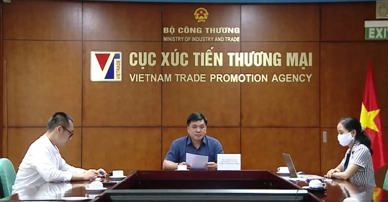Hội nghị Giao thương trực tuyến XTTM và hợp tác giữa doanh nghiệp Việt Nam - Chile. Ảnh: CXT