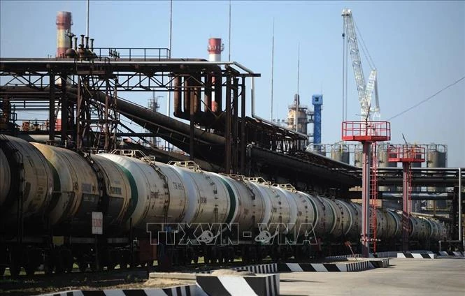 Hệ thống đường ống dẫn khí đốt của Tập đoàn dầu khí Gazprom thuộc Nga. Ảnh: TTXVN