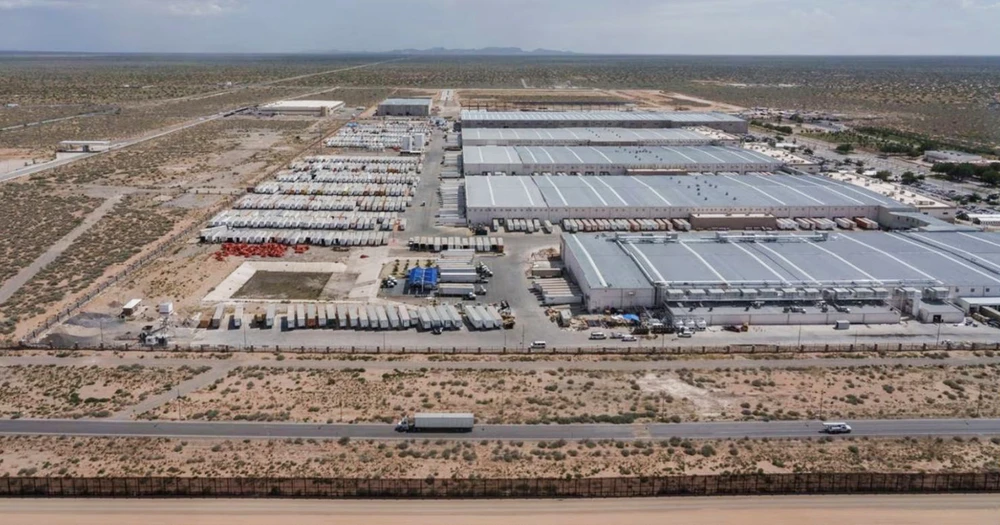 Một nhà máy của Foxconn ở San Jerónimo, bang Chihuahua của Mexico. Ảnh: BLOOMBERG