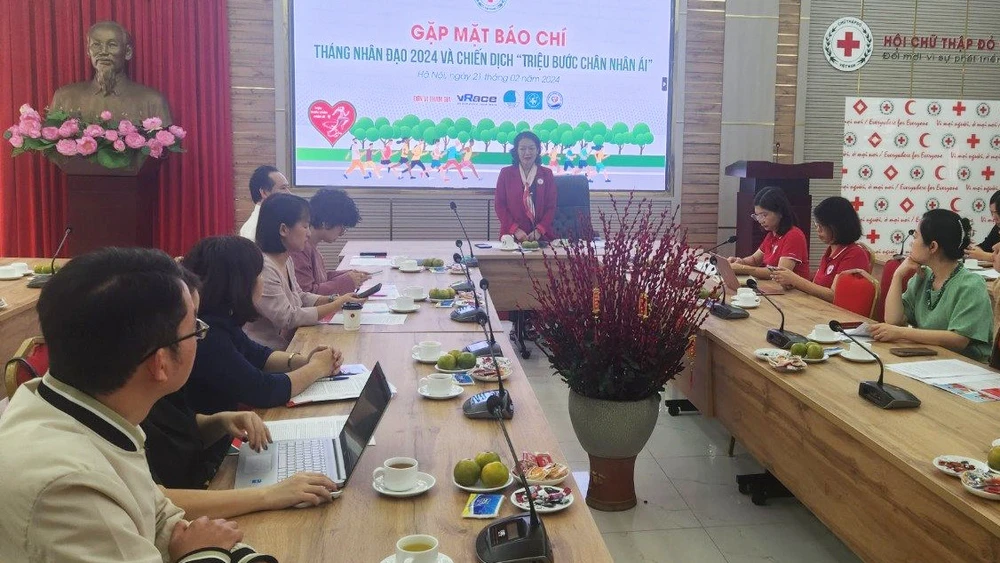 Hội Chữ thập đỏ Việt Nam họp báo về Tháng Nhân đạo 2024