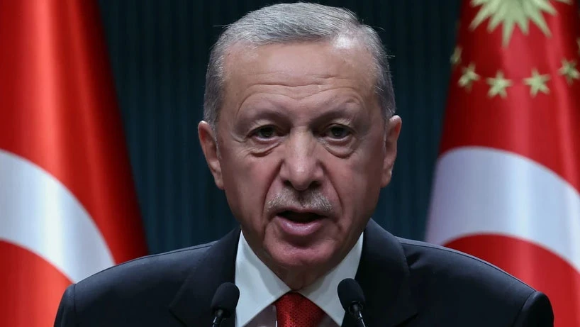 Tổng thống Thổ Nhĩ Kỳ Recep Tayyip Erdogan phát biểu tại một cuộc họp báo. Ảnh: AFP/TTXVN