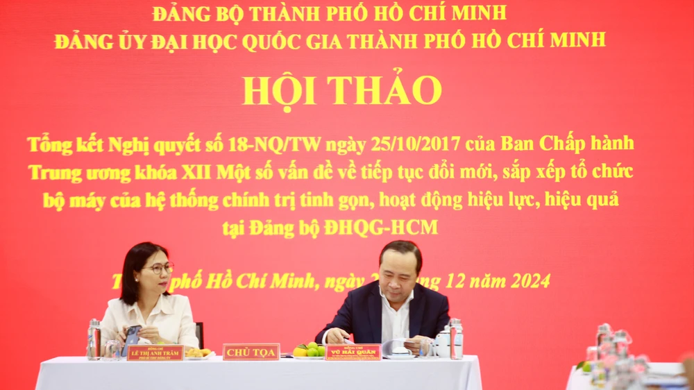 Đại học Quốc gia TPHCM tổ chức hội thảo tổng kết Nghị quyết 18 - Ảnh: THANH HÙNG