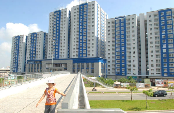 Một khu chung cư mới hoàn thành tại Q.8, TPHCM. Ảnh: Cao Thăng
