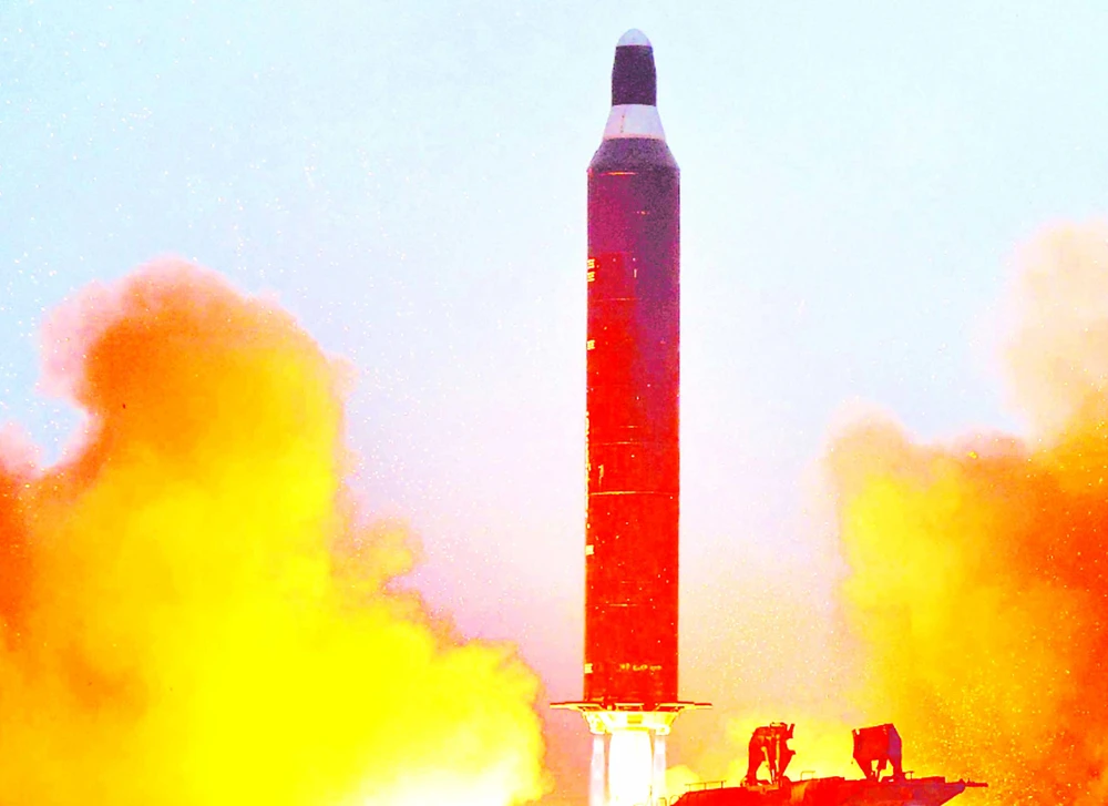 Một vụ thử tên lửa của Triều Tiên gần đây