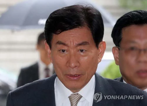 Cựu Giám đốc NIS Won Sei-hoon bị tuyên án 4 năm tù trong tháng 8-2017. Ảnh: YONHAP