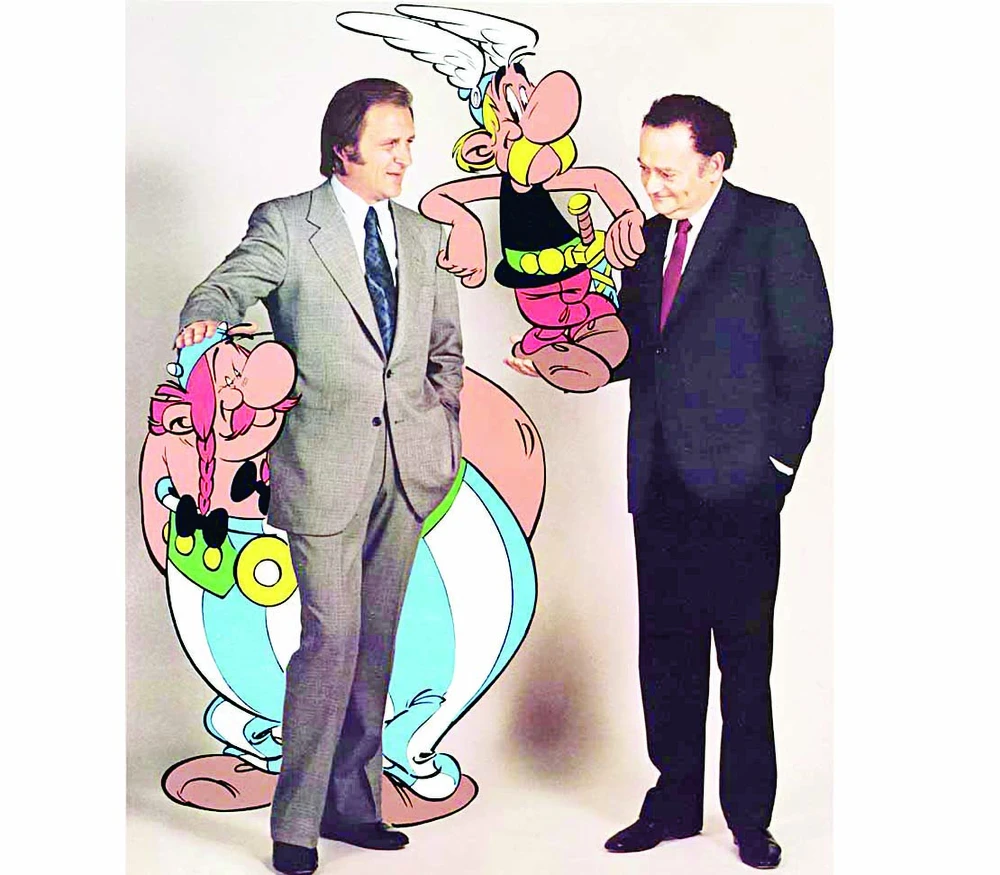 Rene Goscinny (phải) cùng Albert Uderzo xây dựng thành công nhân vật Asterix