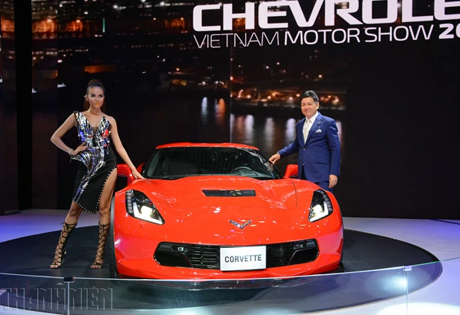 Chevrolet Corvette Grand Sport 2017 xuất hiện tại Vietnam Motor Show 2017.