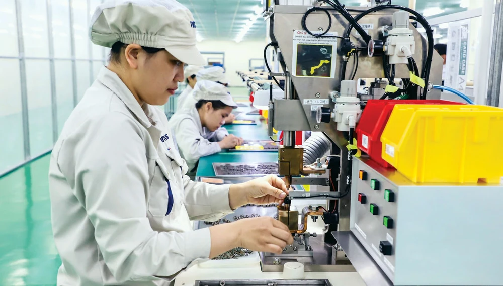 Dây chuyền sản xuất của doanh nghiệp FDI Nhật Bản tại Việt Nam. Ảnh: VIẾT CHUNG