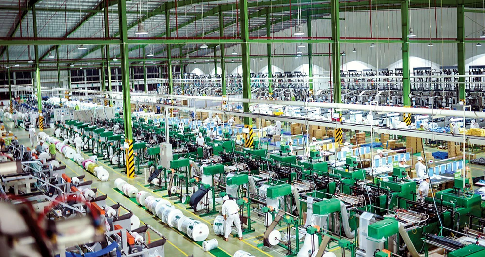 Quang cảnh nhà máy sản xuất nhựa của Tập đoàn An Phát.