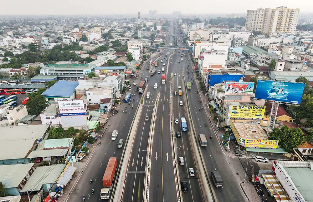 National Highway 22 will support urban land fund. Photo: Binh Minh