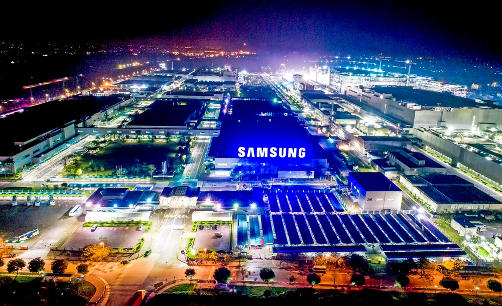 Quy mô vốn hóa của Tập đoàn Samsung Việt Nam lên đến hơn 20 tỷ USD. Trong ảnh: Quang cảnh nhà máy Samsung Việt Nam. Ảnh: VIẾT CHUNG