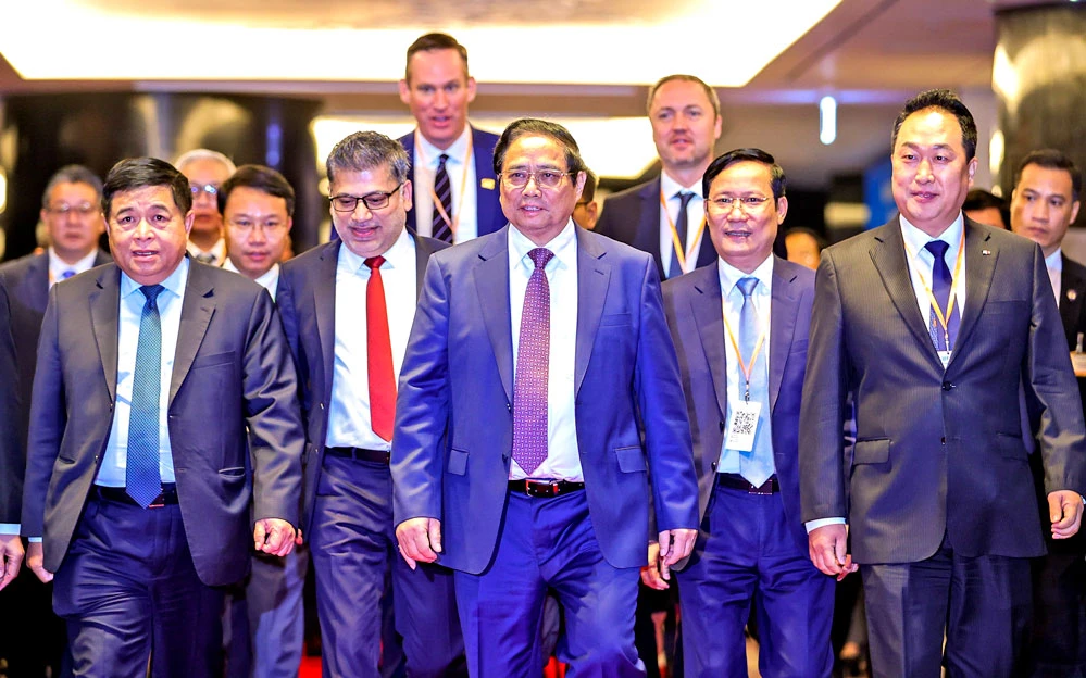 Thủ tướng Phạm Minh Chính dự Hội nghị Thủ tướng Chính phủ gặp mặt cộng đồng doanh nghiệp FDI và Diễn đàn Doanh nghiệp Việt Nam (VBF) thường niên năm 2024.