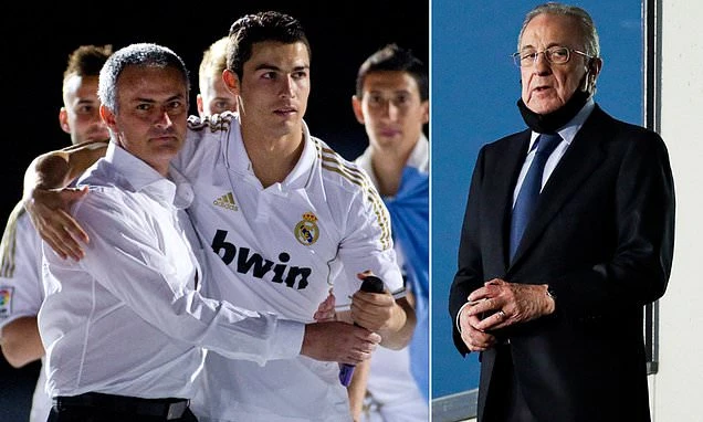 Chủ tịch Real Madrid lại lộ phát ngôn xúc xiểm Ronaldo và Mourinho