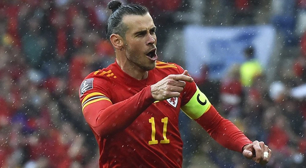 Garetrh Bale trong màu áo tuyển Xứ Wales