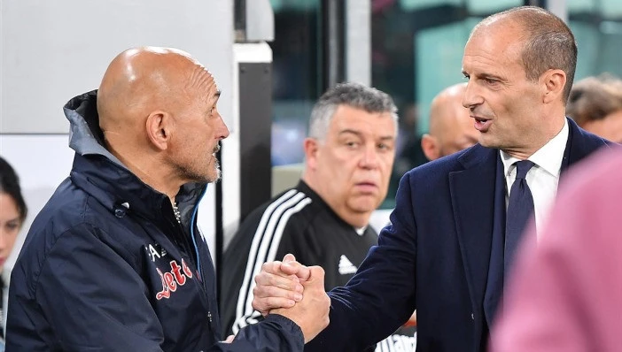 HLV Luciano Spalletti và Max Allegri tranh cãi sau trận đấu