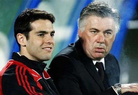 Ancelotti đã triệu cậu học trò cưng Kaka lên tuyển để hỗ trợ mình