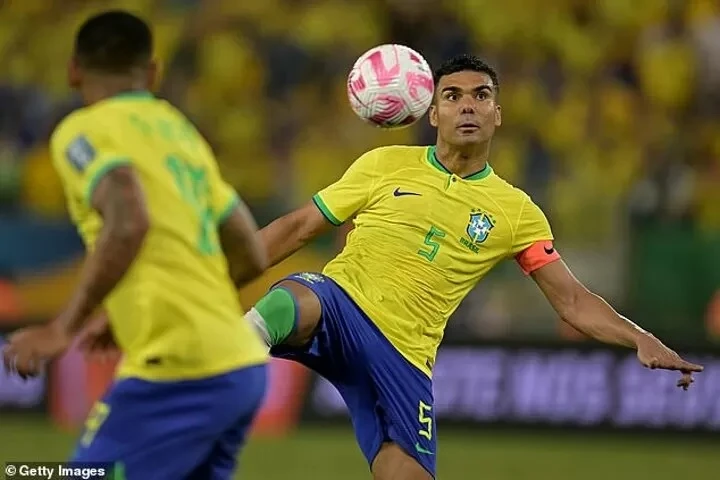 Casemiro trong màu áo tuyển Brazil