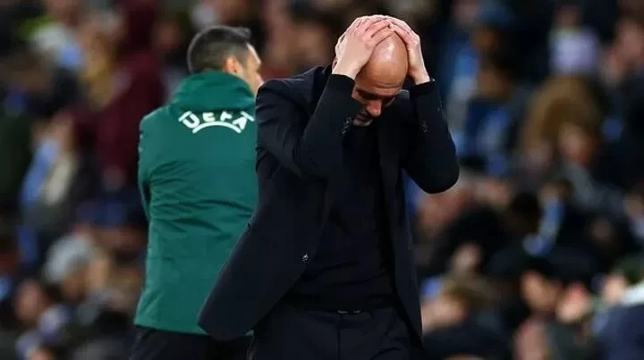 Pep Guardiola thất vọng khi thua Real Madrid