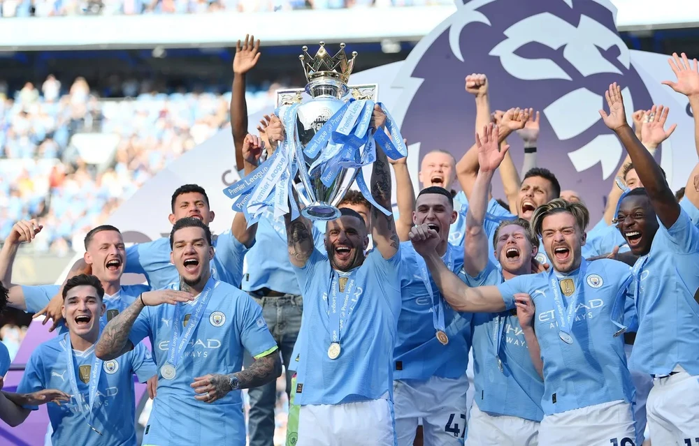 Manchester City đăng quang vô địch Premier League 2023-2024