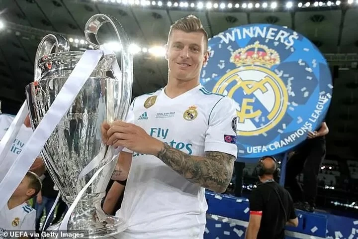 Tiền vệ Toni Kroos có cơ hội thắng chiếc cúp Champions League thứ 15 cho Real Madrid