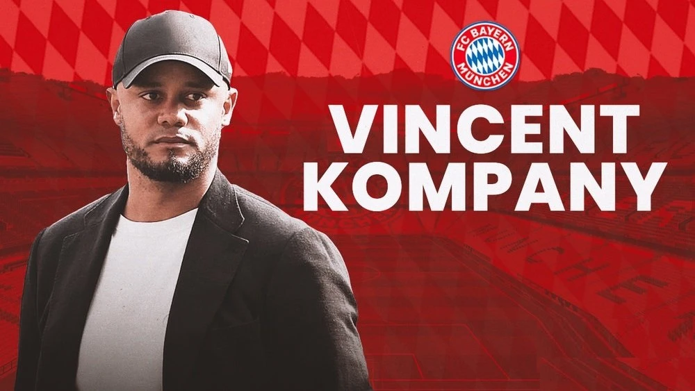 Vincent Kompany chính thức trở thành HLV Bayern