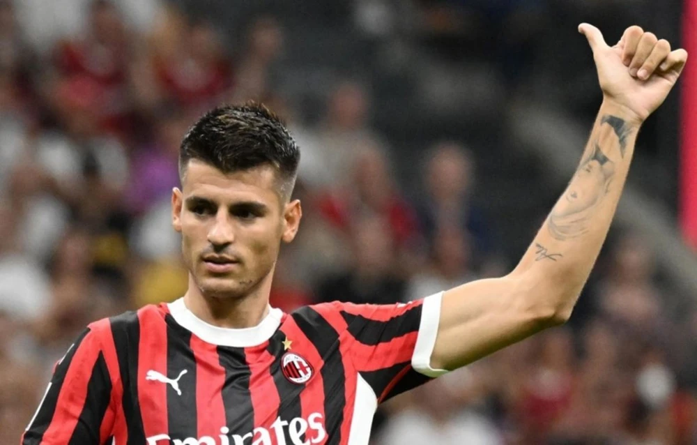 Alvaro Morata ghi bàn ngay trận Serie A đầu tiên cho Milan