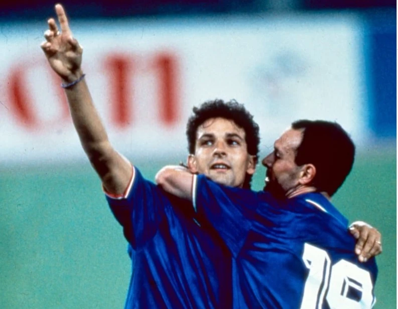 Roberto Baggio và Salvatore ‘Totò’ Schillaci ở World Cup 1990