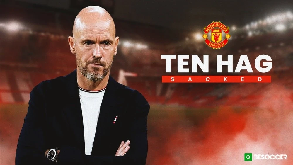 Efrik ten Hag đã bi Man United sa thải sau 3 mùa giải cầm quân