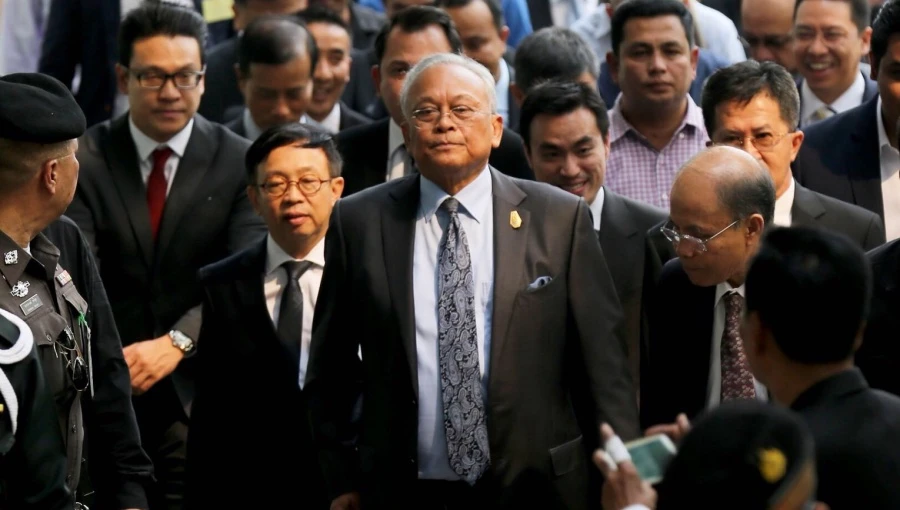 Cựu Phó Thủ tướng Thái Lan Suthep Thaugsuban bị cáo buộc tội phản quốc và khủng bố. Ảnh: Thai PBS English News