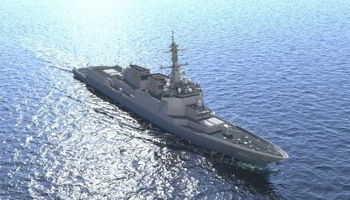 Tàu khu trục Jeongjo Đại đế của Hải quân Hàn Quốc. SSAT sẽ được sử dụng cho huấn luyện phòng không trên tàu. Ảnh: YONHAP