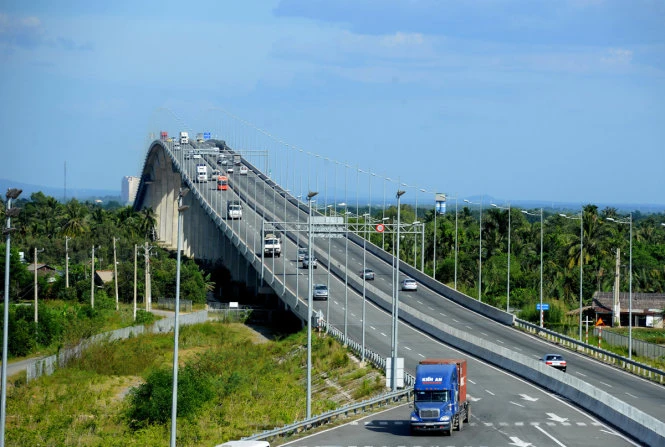 Cầu Long Thành trên đường cao tốc TP.HCM - Long Thành - Dầu Giây - Ảnh: VEC
