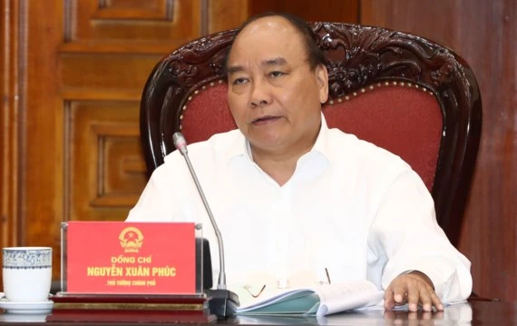 Thủ tướng Nguyễn Xuân Phúc chủ trì phiên họp. Ảnh: TTXVN
