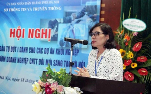 Bà Phan Lan Tú, Giám đốc Sở Thông tin Truyền thông Hà Nội.