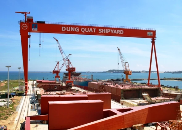 Dự án nhà máy đóng tàu Dung Quất. (Nguồn: dqsy.vn)