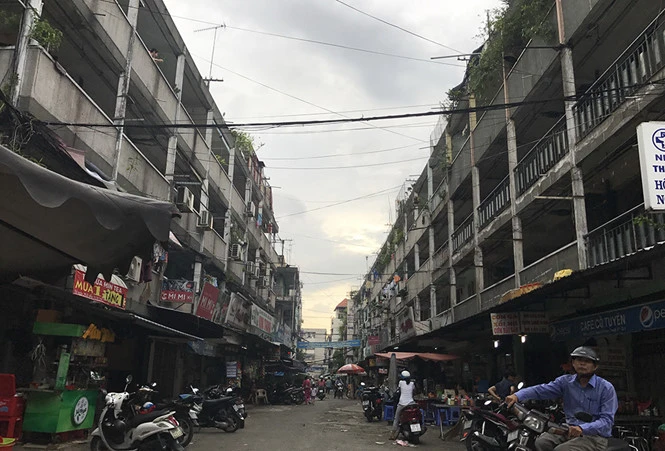 Chung cư Nguyễn Thiện Thuật, Q.3, nằm trong kế hoạch sửa chữa, cải tạo của quận