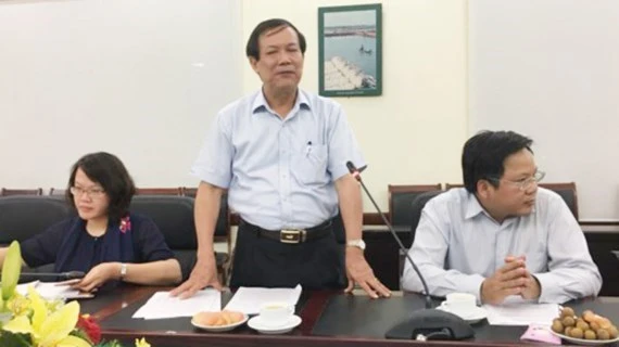 Ông Nguyễn Ngọc Oai chủ trì cuộc họp báo về việc EU “rút thẻ vàng” thủy sản Việt Nam