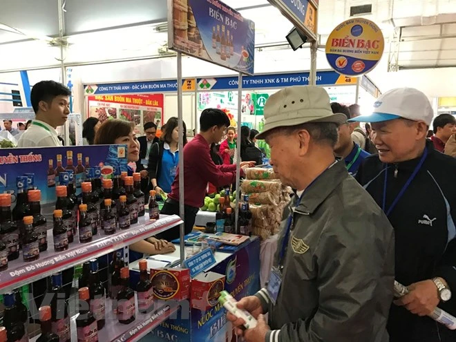 Hàng Việt đang chiếm ưu thế tại nhiều hệ thống bán lẻ nước ngoài tại Việt Nam. (Ảnh: Đức Duy/Vietnam+)