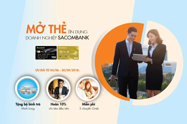 Đặc quyền toàn diện khi mở thẻ tín dụng doanh nghiệp Sacombank