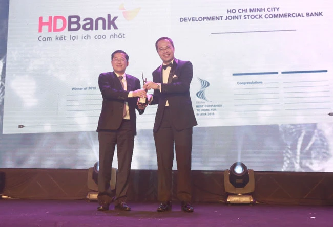 HDBank được bình chọn nơi làm việc tốt nhất châu Á