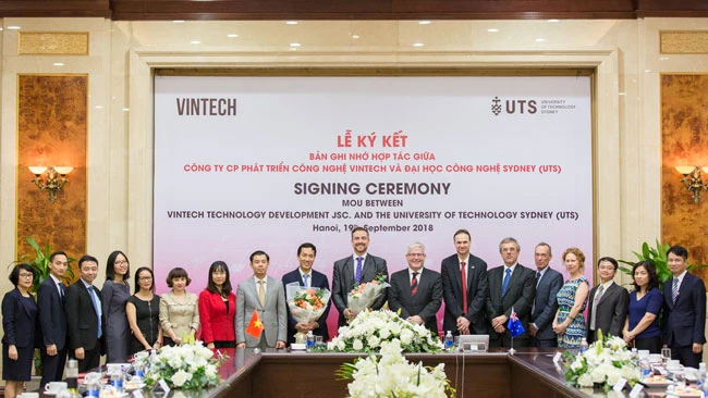 VinTech và Đại học Công nghệ Sydney ký ghi nhớ hợp tác công nghệ