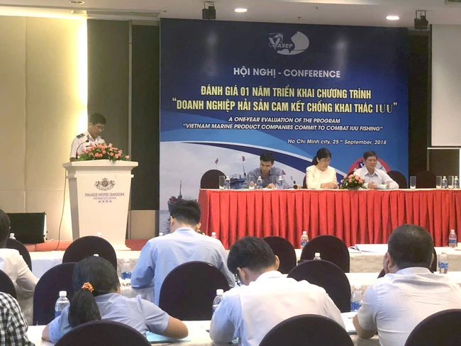 Hội nghị đánh giá 1 năm triển khai chương trình DN hải sản cam kết chống khai thác IUU. 
