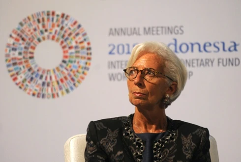 Bà Christine Lagarde, Tổng giám đốc IMF (Ảnh: AFP)