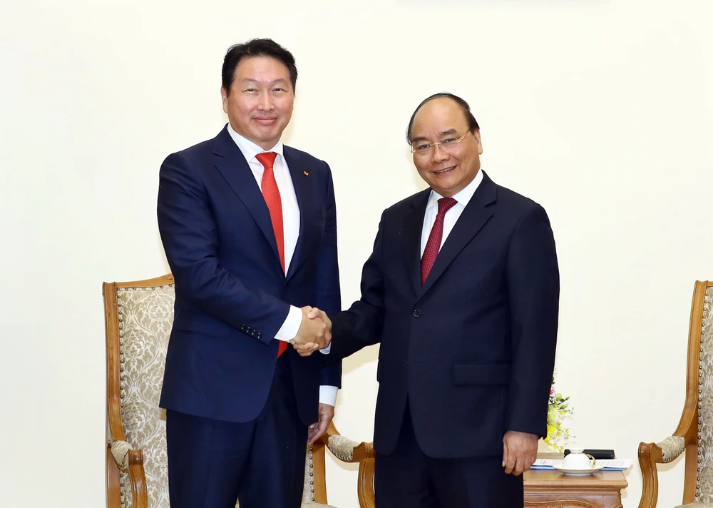 Thủ tướng tiếp lãnh đạo tập đoàn Hàn Quốc dự định mở rộng đầu tư vào Việt Nam