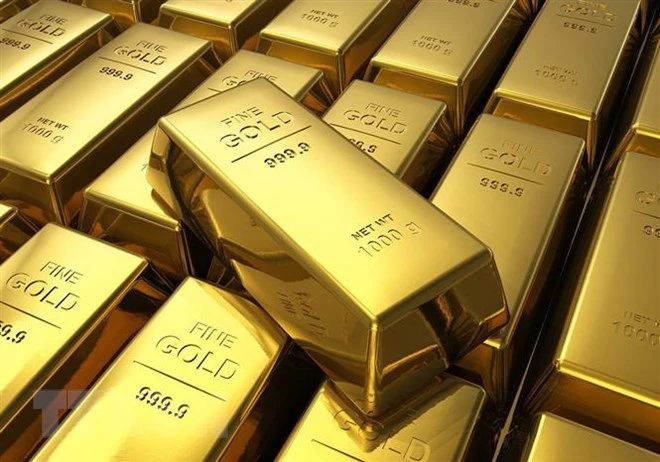 Giá vàng thế giới đi lên trong khi chứng khoán toàn cầu sụt giảm