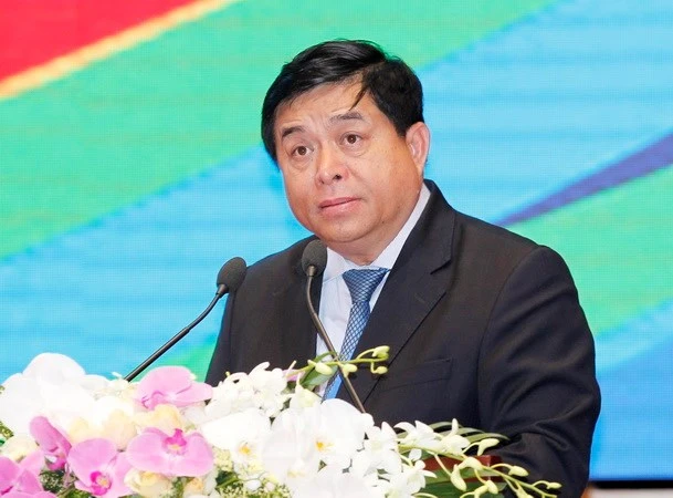 Bộ trưởng Bộ Kế hoạch và Đầu tư Việt Nam Nguyễn Chí Dũng phát biểu. (Ảnh: TTXVN)