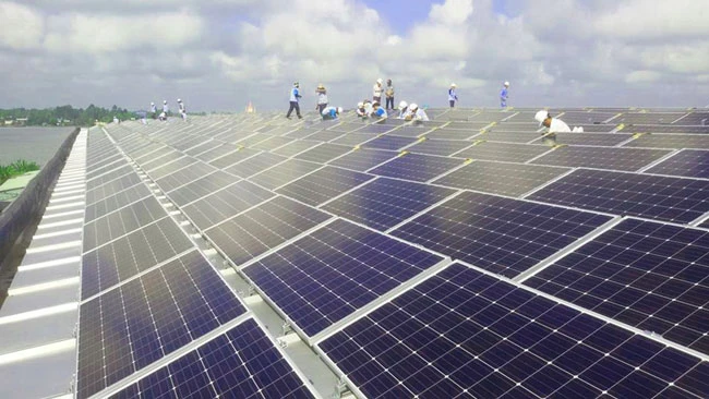 Dự án Sao Mai Solar PV1 đang được Sao Mai triển khai gấp rút