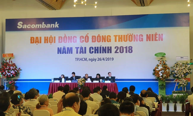 ĐHCĐ 2019 Sacombank: Kế hoạch chia cổ tức phụ thuộc NHNN