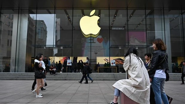 Một cửa hàng Apple ở Trung Quốc. (Nguồn: Hindustan Times)
