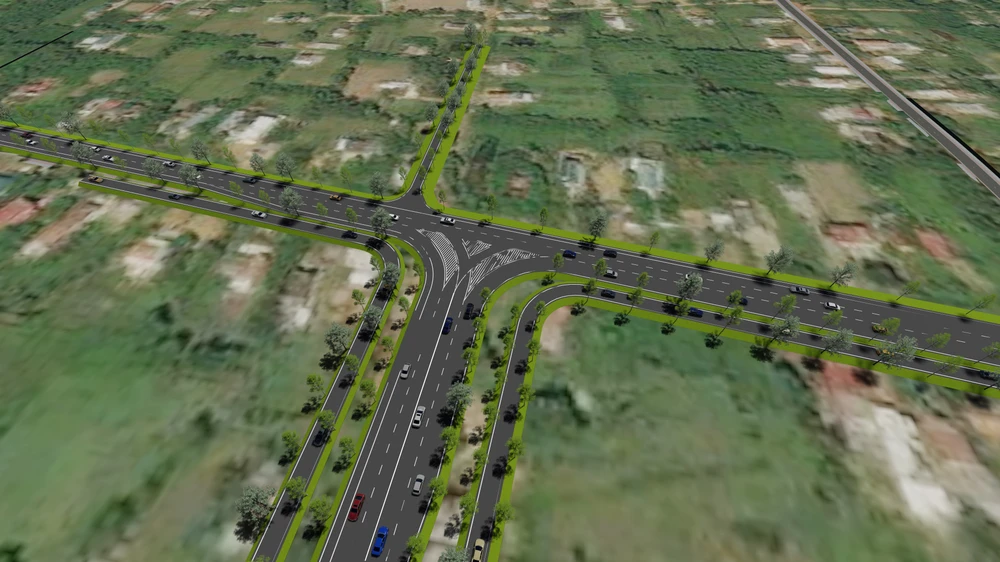 Dự án thành phần đoạn Cam Lộ-La Sơn khi hoàn thành cùng với đoạn La Sơn - Túy Loan tạo thành tuyến cao tốc Cam Lộ - La Sơn - Túy Loan. Ảnh: Ban QLDA Hồ Chí Minh.