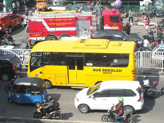 Giao thông bế tắc tại thủ đô Jakarta hiện nay